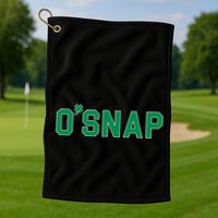 O'Snap Irish St. Patrick's Day Clover Golf Towel