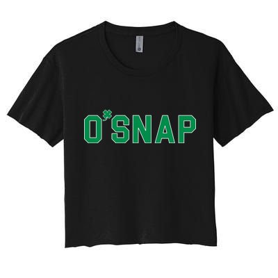 O'Snap Irish St. Patrick's Day Clover Women's Crop Top Tee