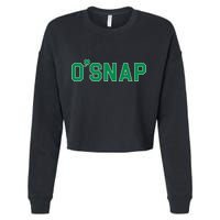 O'Snap Irish St. Patrick's Day Clover Cropped Pullover Crew