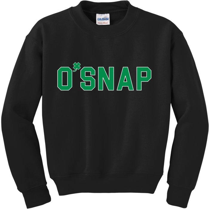 O'Snap Irish St. Patrick's Day Clover Kids Sweatshirt