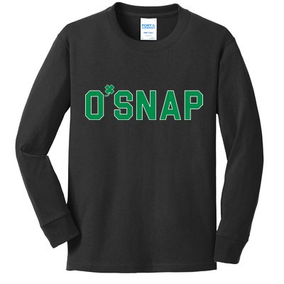 O'Snap Irish St. Patrick's Day Clover Kids Long Sleeve Shirt