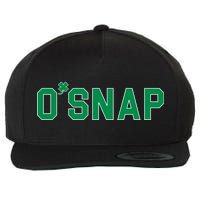 O'Snap Irish St. Patrick's Day Clover Wool Snapback Cap