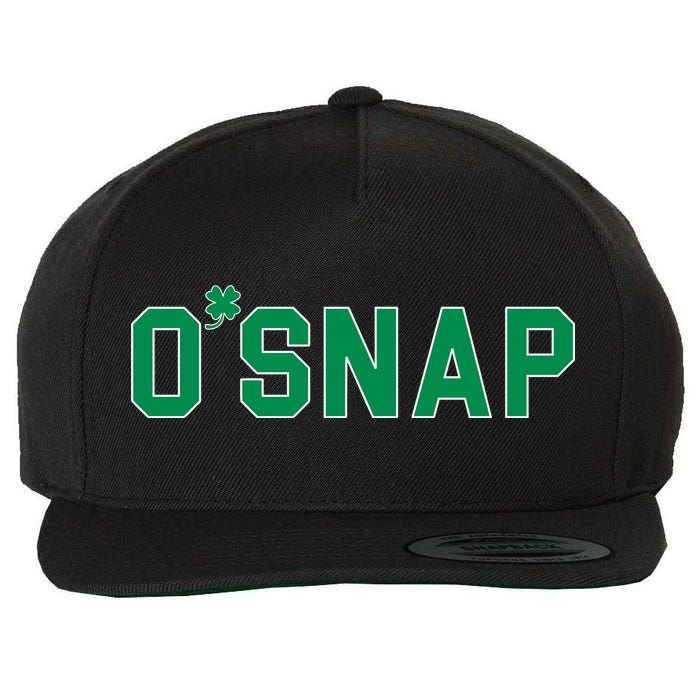 O'Snap Irish St. Patrick's Day Clover Wool Snapback Cap