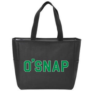 O'Snap Irish St. Patrick's Day Clover Zip Tote Bag