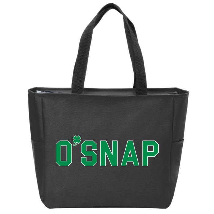 O'Snap Irish St. Patrick's Day Clover Zip Tote Bag