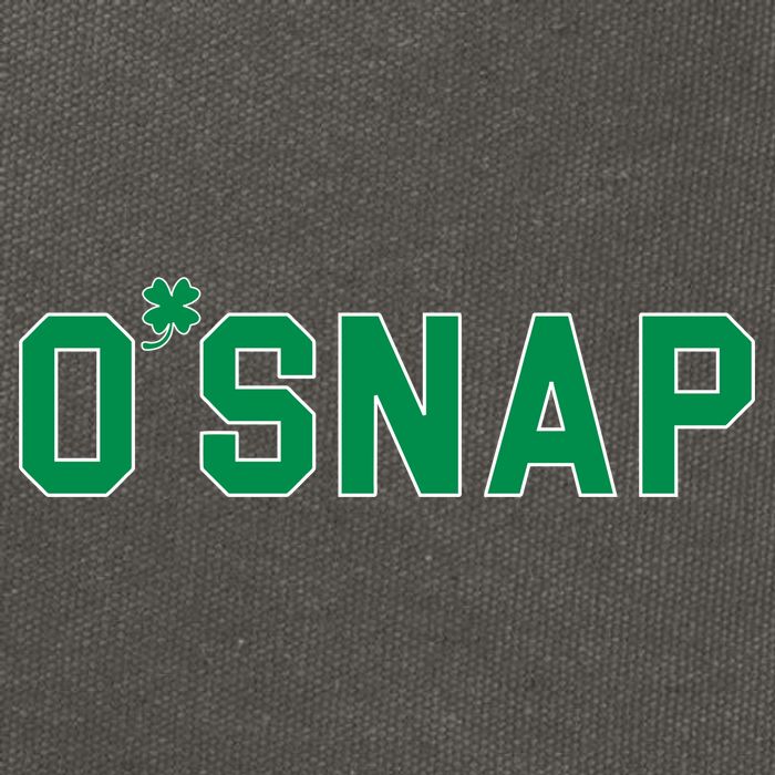 O'Snap Irish St. Patrick's Day Clover Cotton Canvas Backpack