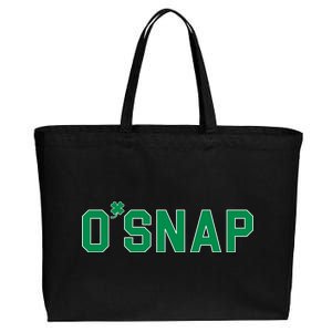 O'Snap Irish St. Patrick's Day Clover Cotton Canvas Jumbo Tote