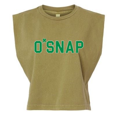 O'Snap Irish St. Patrick's Day Clover Garment-Dyed Women's Muscle Tee