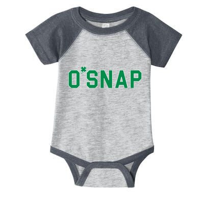 O'Snap Irish St. Patrick's Day Clover Infant Baby Jersey Bodysuit