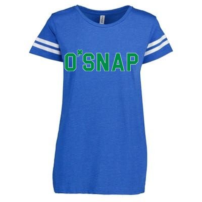 O'Snap Irish St. Patrick's Day Clover Enza Ladies Jersey Football T-Shirt