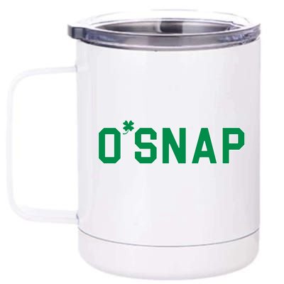 O'Snap Irish St. Patrick's Day Clover 12 oz Stainless Steel Tumbler Cup