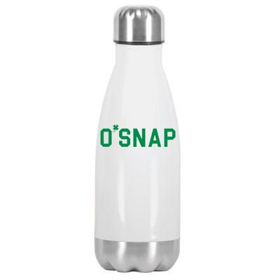 O'Snap Irish St. Patrick's Day Clover Stainless Steel Insulated Water Bottle