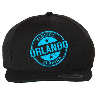 Orlando Stamp Wool Snapback Cap