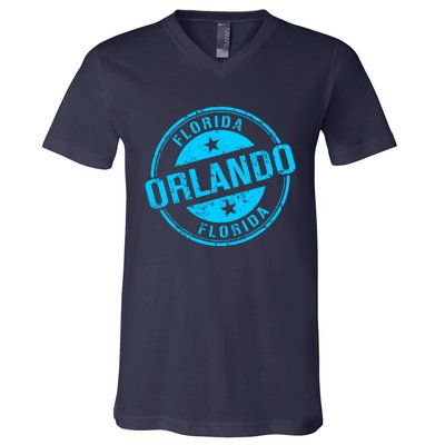 Orlando Stamp V-Neck T-Shirt