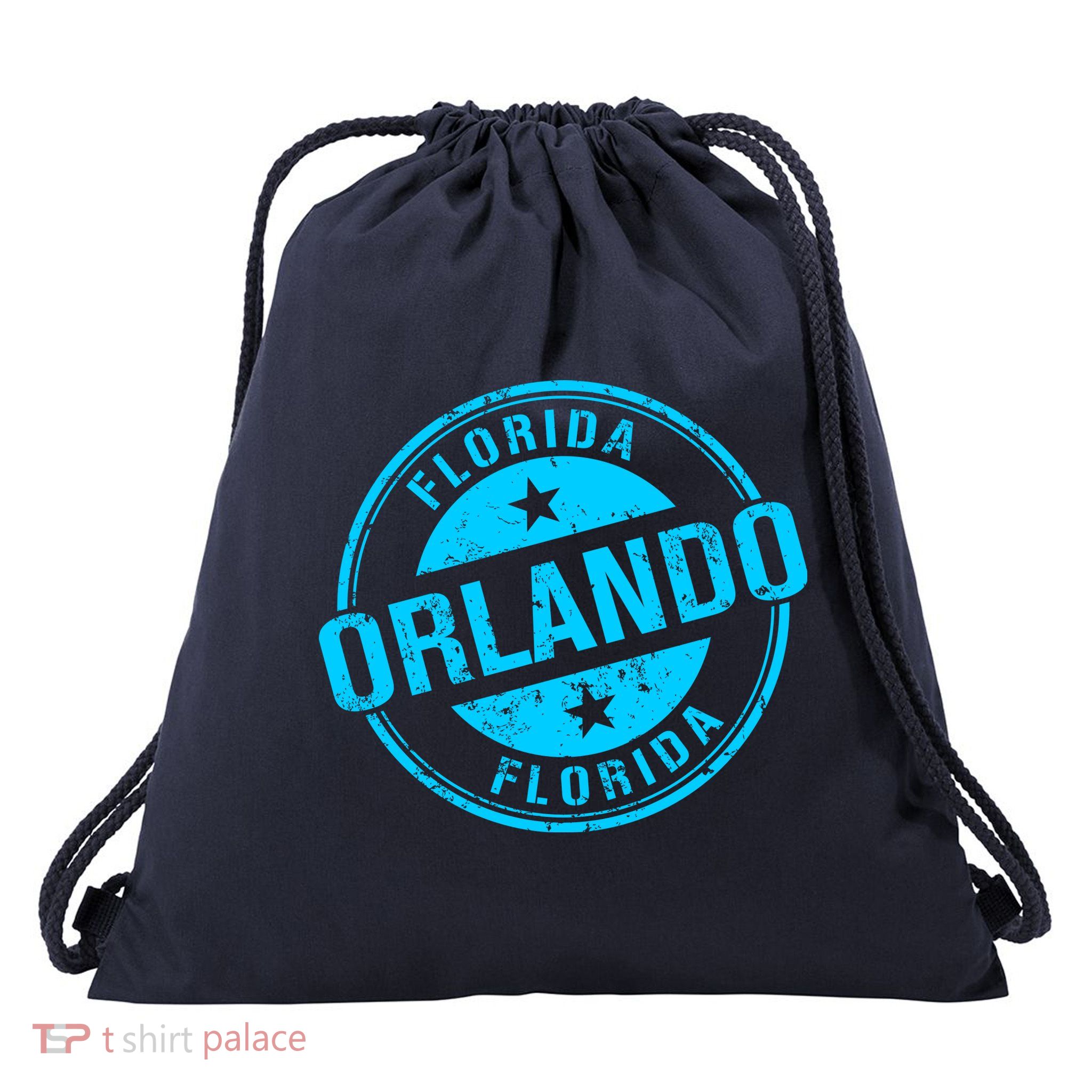 Orlando Stamp Drawstring Bag