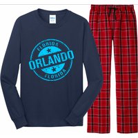 Orlando Stamp Long Sleeve Pajama Set