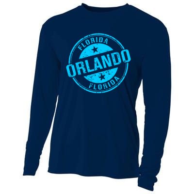 Orlando Stamp Cooling Performance Long Sleeve Crew