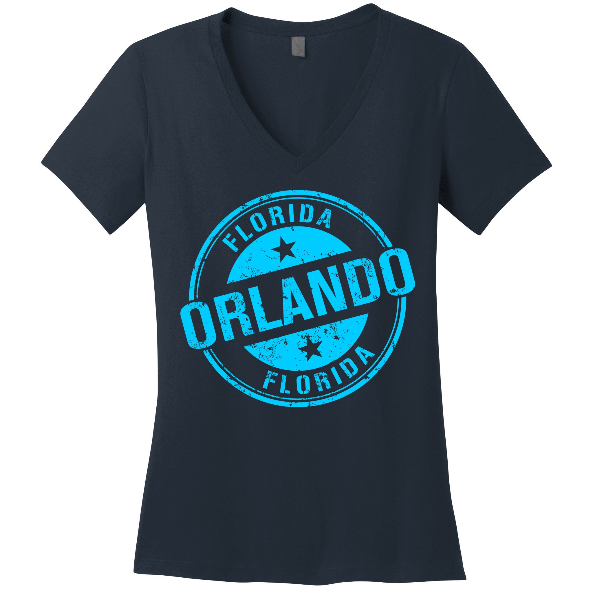 Orlando Stamp Women's V-Neck T-Shirt