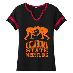 Oklahoma S.T.A.T.E.Wrestling Ladies Halftime Notch Neck Tee