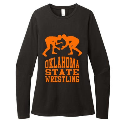 Oklahoma S.T.A.T.E.Wrestling Womens CVC Long Sleeve Shirt