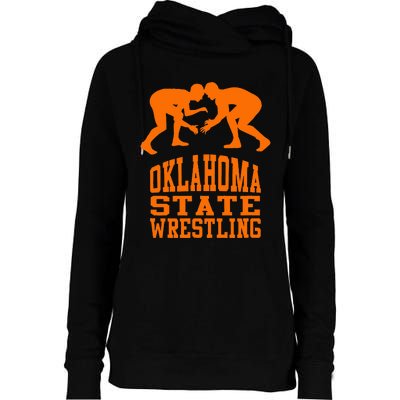 Oklahoma S.T.A.T.E.Wrestling Womens Funnel Neck Pullover Hood