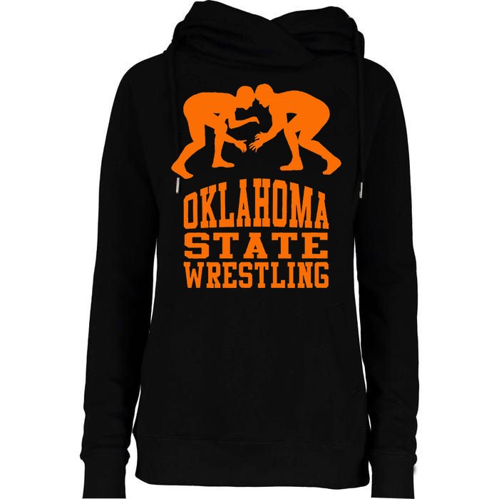 Oklahoma S.T.A.T.E.Wrestling Womens Funnel Neck Pullover Hood