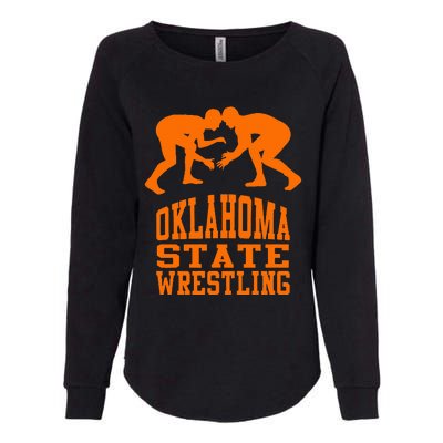 Oklahoma S.T.A.T.E.Wrestling Womens California Wash Sweatshirt