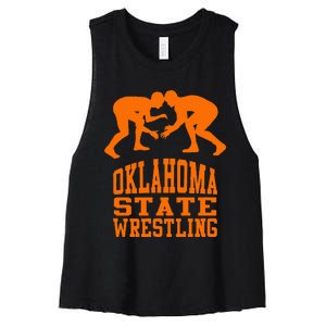 Oklahoma S.T.A.T.E.Wrestling Women's Racerback Cropped Tank