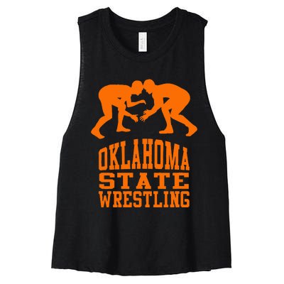 Oklahoma S.T.A.T.E.Wrestling Women's Racerback Cropped Tank