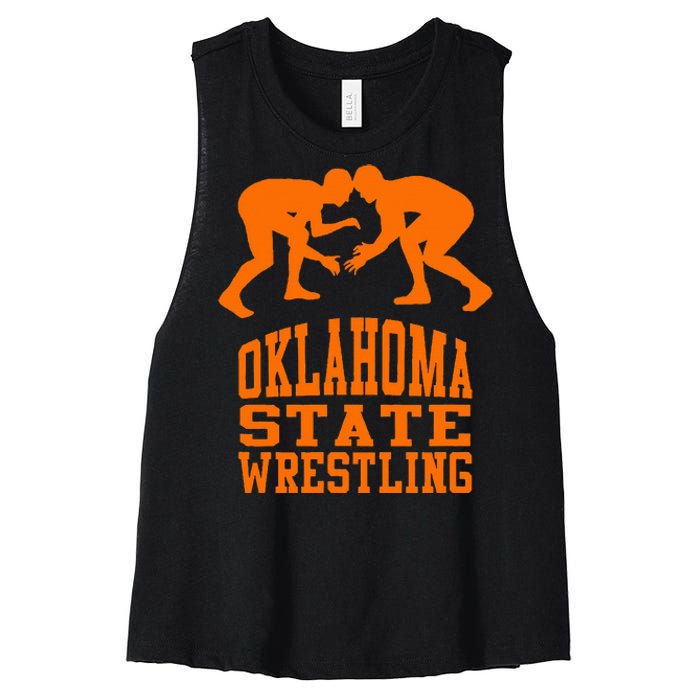 Oklahoma S.T.A.T.E.Wrestling Women's Racerback Cropped Tank