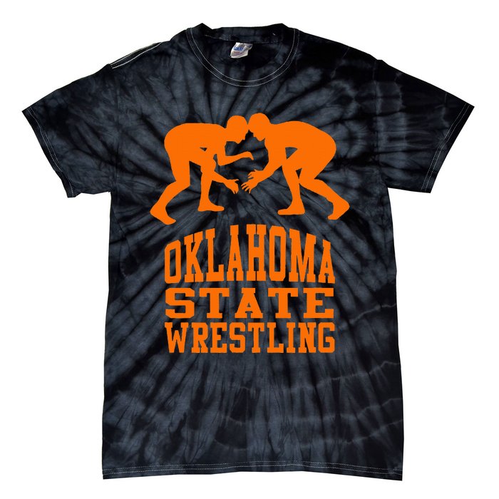 Oklahoma S.T.A.T.E.Wrestling Tie-Dye T-Shirt