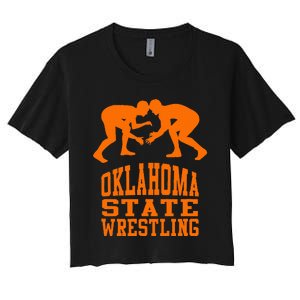 Oklahoma S.T.A.T.E.Wrestling Women's Crop Top Tee