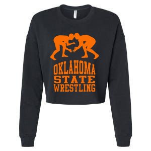 Oklahoma S.T.A.T.E.Wrestling Cropped Pullover Crew