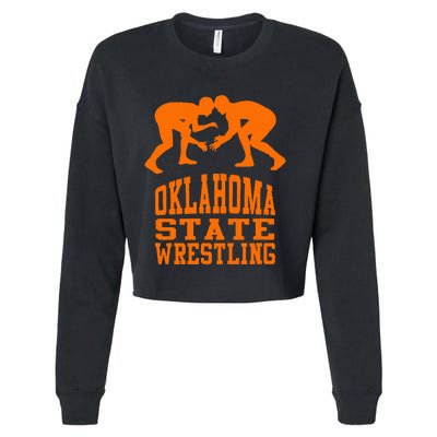 Oklahoma S.T.A.T.E.Wrestling Cropped Pullover Crew