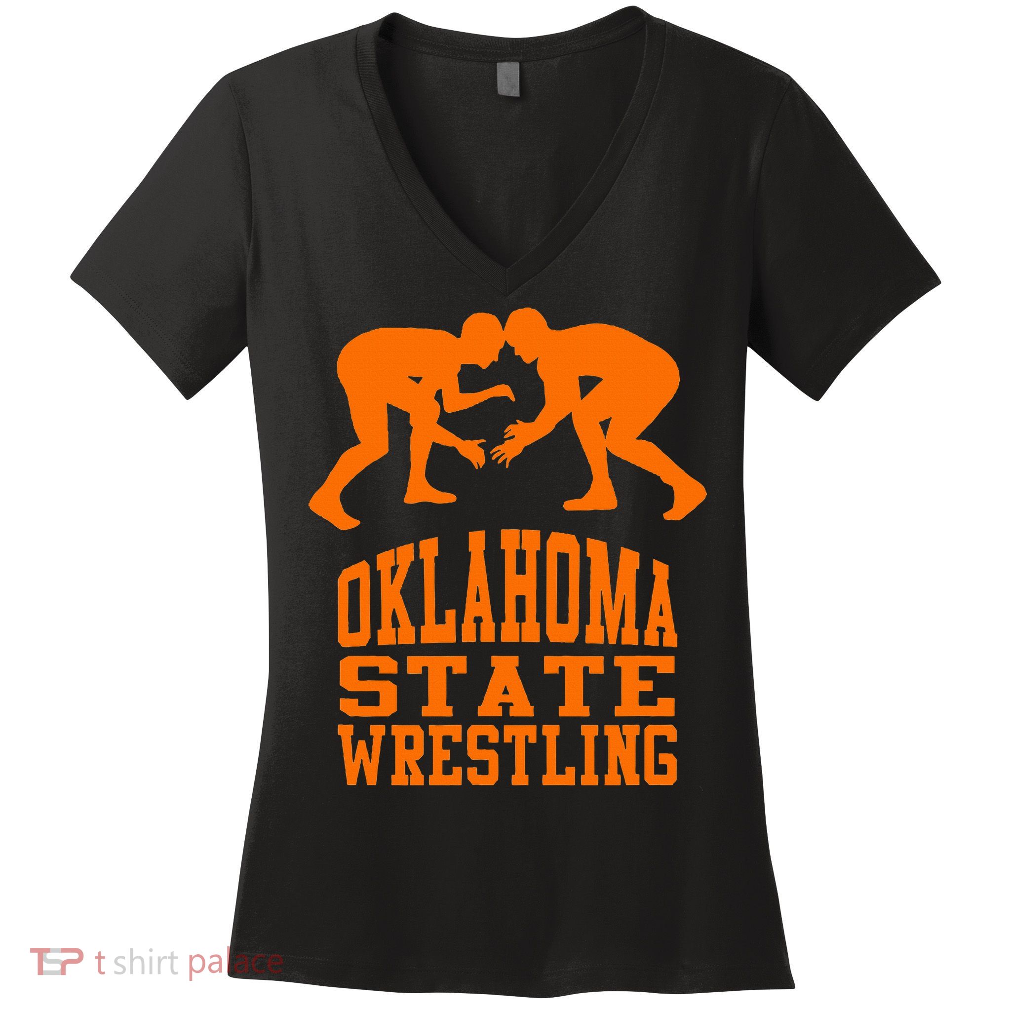 Oklahoma S.T.A.T.E.Wrestling Women's V-Neck T-Shirt