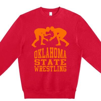 Oklahoma S.T.A.T.E.Wrestling Premium Crewneck Sweatshirt