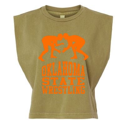 Oklahoma S.T.A.T.E.Wrestling Garment-Dyed Women's Muscle Tee