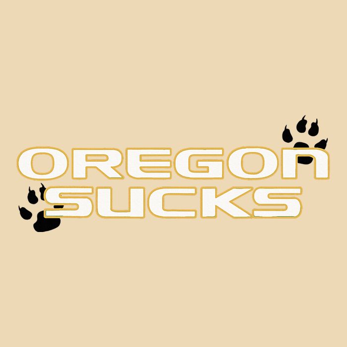 Oregon Sucks Zip Tote Bag