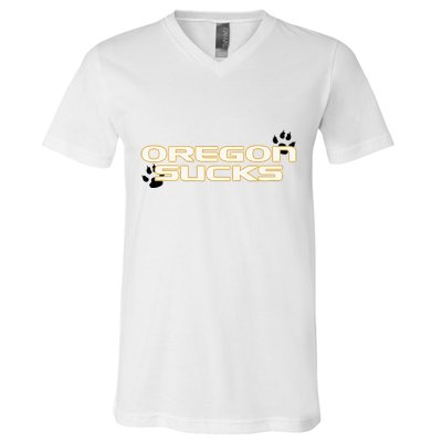 Oregon Sucks V-Neck T-Shirt