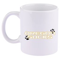 Oregon Sucks 11oz C Handle Ceramic Mug