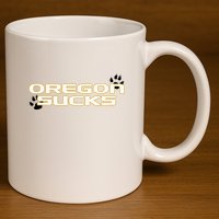 Oregon Sucks 11oz C Handle Ceramic Mug