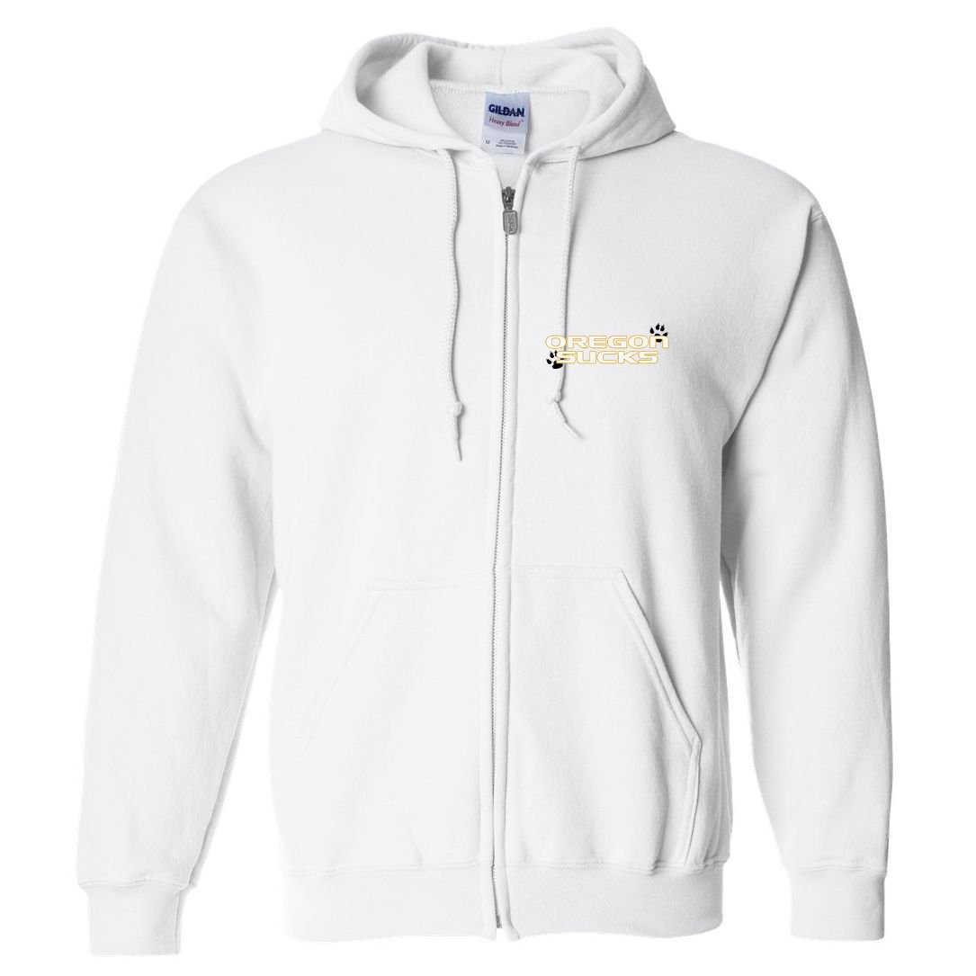 Oregon Sucks Full Zip Hoodie