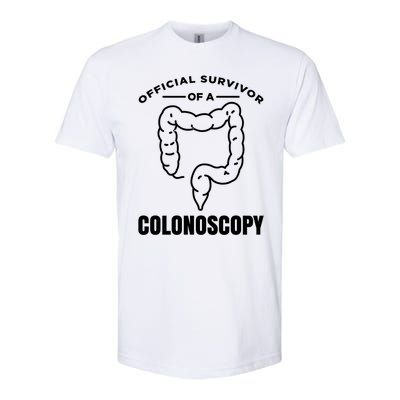 Offical Survivor Of A Colonoscopy Colon Cancer Awareness Meaningful Gift Softstyle CVC T-Shirt