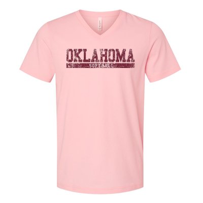 Oklahoma Softball V-Neck T-Shirt