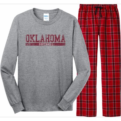 Oklahoma Softball Long Sleeve Pajama Set