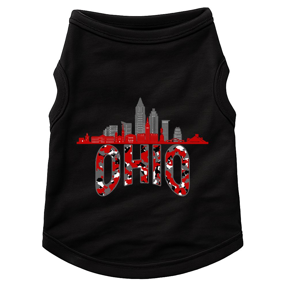 Ohioan State Of Ohio Camo Graphic Designs Doggie Tank