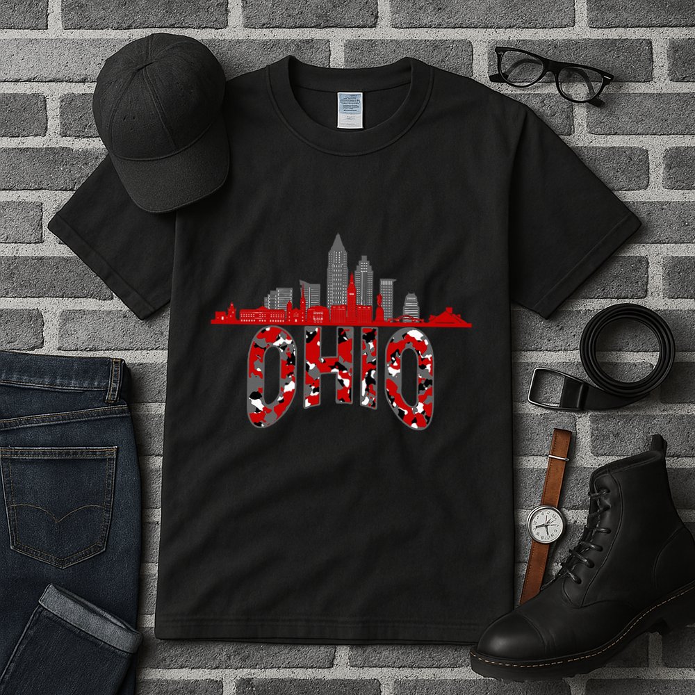 Ohioan State Of Ohio Camo Graphic Designs Tall T-Shirt