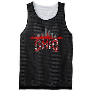 Ohioan State Of Ohio Camo Graphic Designs Mesh Reversible Basketball Jersey Tank