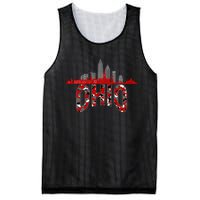 Ohioan State Of Ohio Camo Graphic Designs Mesh Reversible Basketball Jersey Tank