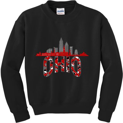 Ohioan State Of Ohio Camo Graphic Designs Kids Sweatshirt